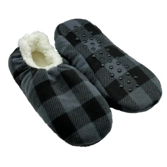 12 pairs Fuzzy Babba Men’s Slipper Socks L/XL 10-12